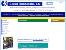 Tablet Screenshot of carolindustrial.es